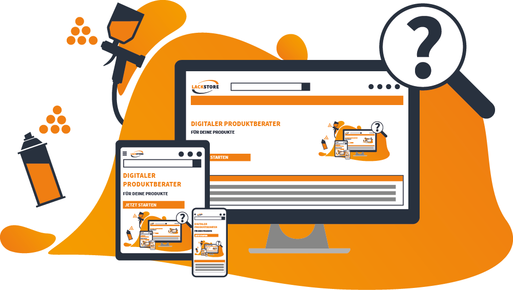 Digitaler Produktberater für Lackierpistolen