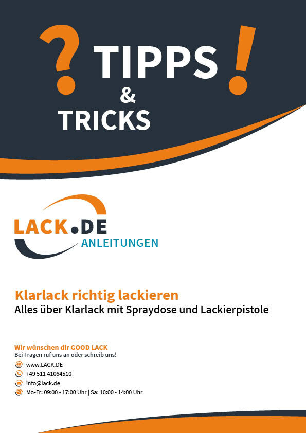 PDF-Anleitung: Klarlack richtig lackieren