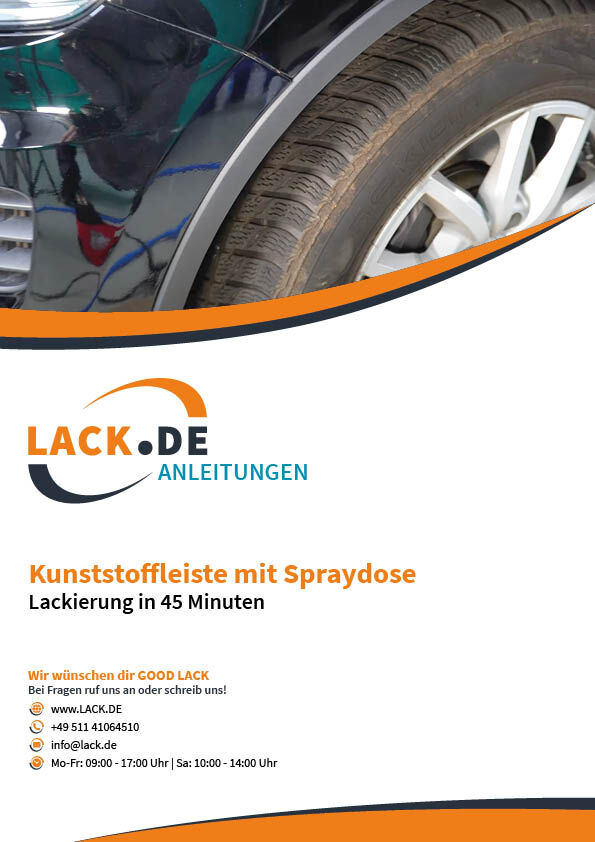 PDF-Anleitung: Kunststoffleiste mit Sprühdose lackieren
