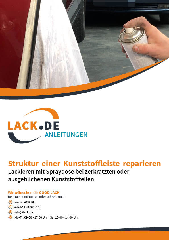 PDF-Anleitung: Kunststoffleiste selbst reparieren