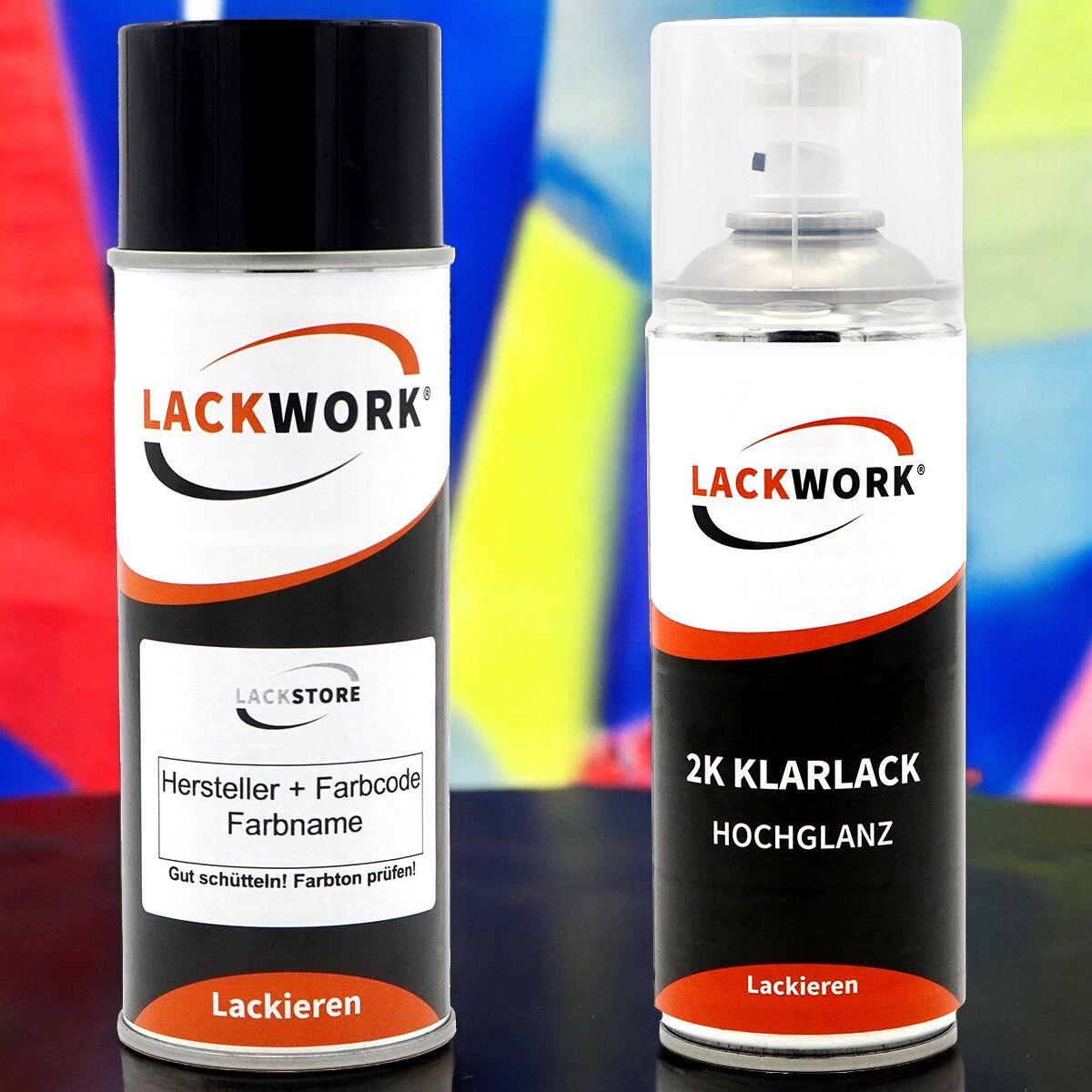 SET Basislack Sprühdose + 2K Klarlack