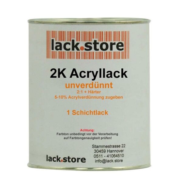 2K Acryllack in Wunschfarbe 1000 ml