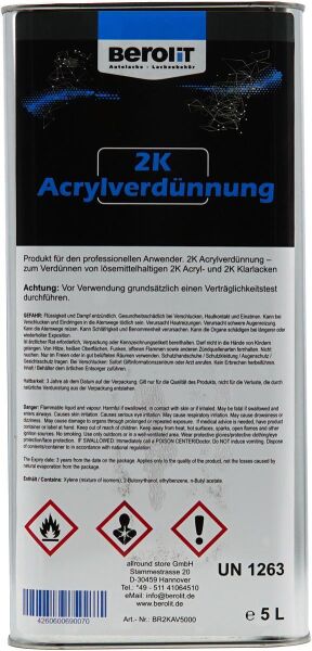 BEROLIT 2K Acrylverdünnung 5,0 L