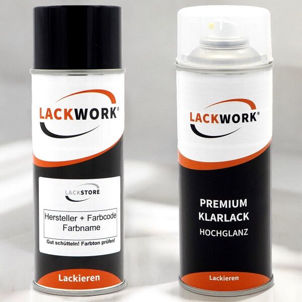 Basislack Sprühdose + 1K Klarlack