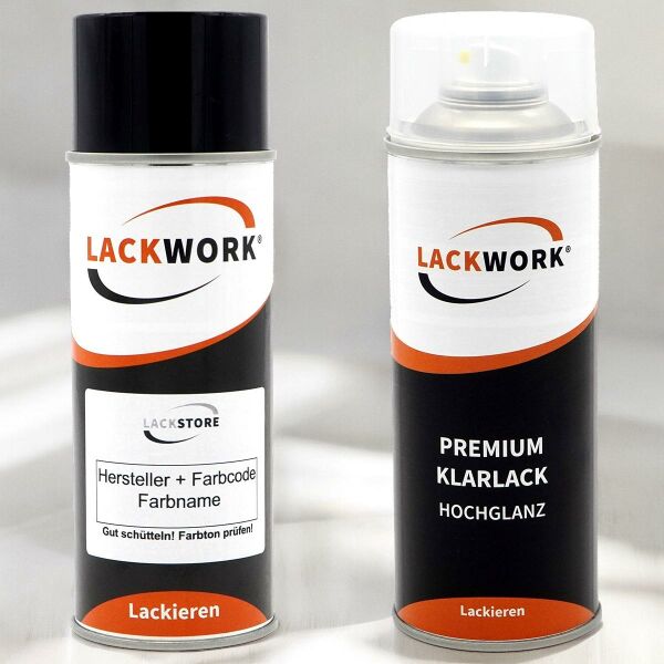 Basislack Sprühdose + 1K Klarlack