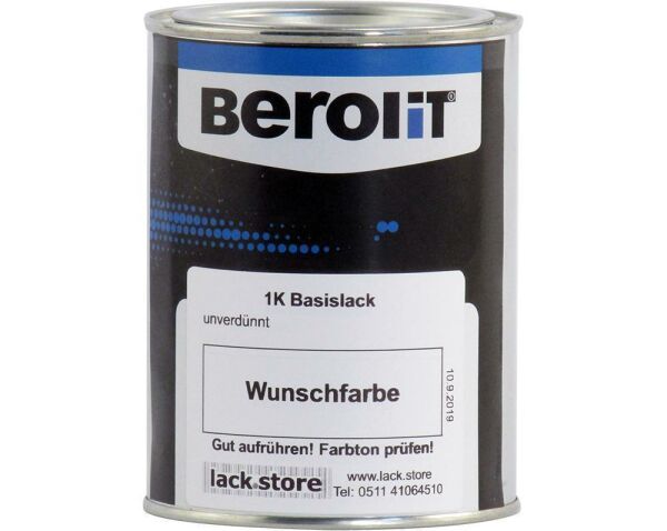 Uni Autolack Zweischicht Basislack unverdünnt 1000 ml