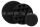MP Polierschwamm schwarz medium 79mm glatt Klett