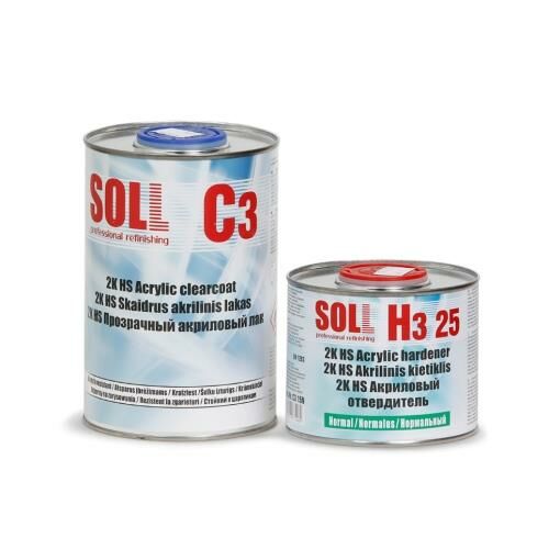 SOLL C3 2K HS Klarlack SET 2:1  -  1,5 L mit Härter normal