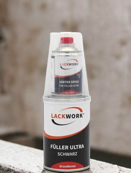 LACKWORK Füller Ultra Schwarz 1,25 L Set