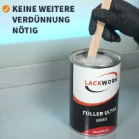 LACKWORK Füller Ultra Schwarz 1,25 L Set
