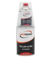 LACKWORK Füller Ultra Schwarz 1,25 L Set
