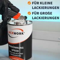 LACKWORK Verd&uuml;nnung Speed f&uuml;r Klarlack und Grundierung 1,0 L