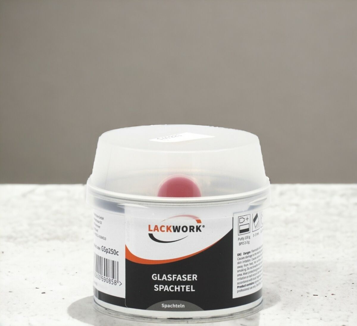 2x 250g PRESTO 2K GLASFASERSPACHTEL HÄRTER GLASFASER FASER SPACHTEL UNIVERSALL