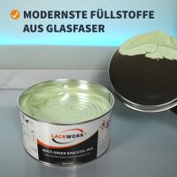 LACKWORK Multi Green Spachtel Pro Multifunktions Glasfaserspachtel 1,6 kg