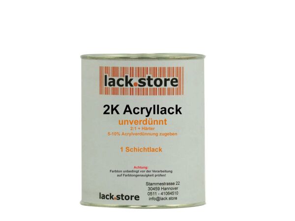 Einschicht 2K Acryllack unverdünnt 500 ml  MATT