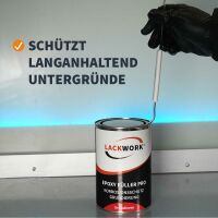 LACKWORK Epoxy Füller Pro Korrosionsschutz Grundierung 1,5 L Set