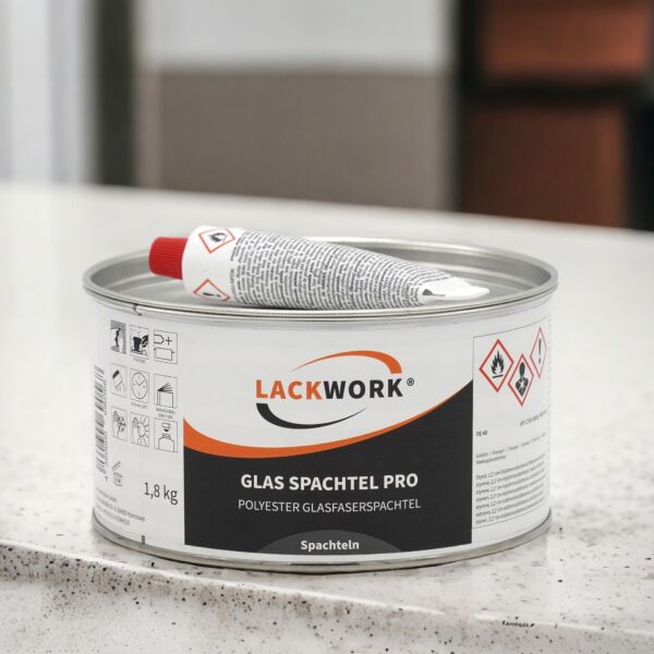 LACKWORK Glas Spachtel Pro Polyester Glasfaserspachtel 500 g