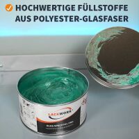 LACKWORK Glas Spachtel Pro Polyester Glasfaserspachtel 500 g