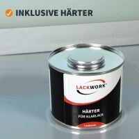 LACKWORK 2K Klarlack Hochglanz 1,5 L Set mit Härter