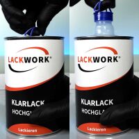 LACKWORK 2K Klarlack Hochglanz 1,5 L Set mit Härter