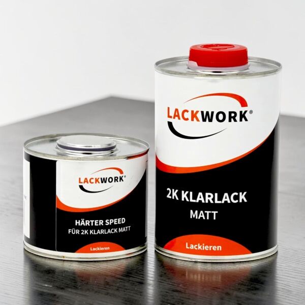 LACKWORK 2K Klarlack Matt 1,5 L Set