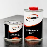 LACKWORK 2K Klarlack Matt 1,5 L Set