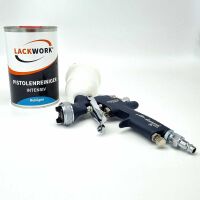 AirGunsa Lackierpistole impact junior AZ4 HTE-S 1.2 mm 200 ml + LACKWORK Pistolenreiniger