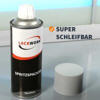 6x LACKWORK Spritzspachtel Sprühdose 400 ml