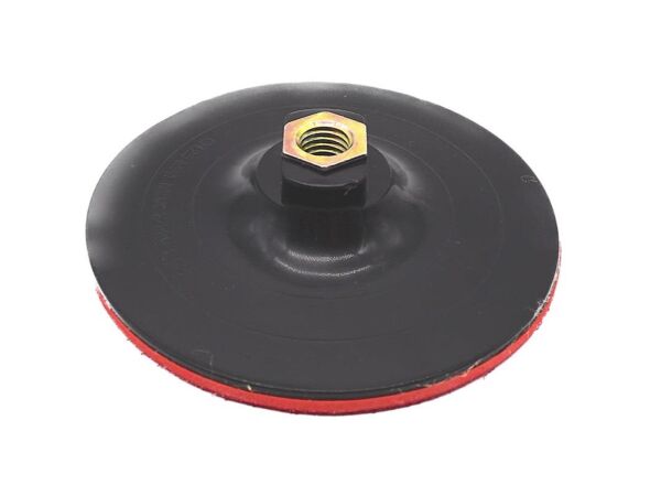 Stützteller  f. Poliermaschine Klett 125 mm M14 rot/schwarz