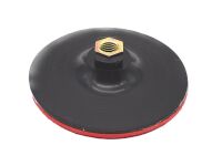 Stützteller  f. Poliermaschine Klett 125 mm M14 rot/schwarz