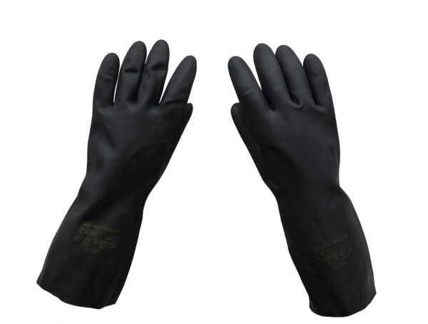 Chemikalienschutzhandschuhe aus Neopren (schwarz) Gr. 9 (L)