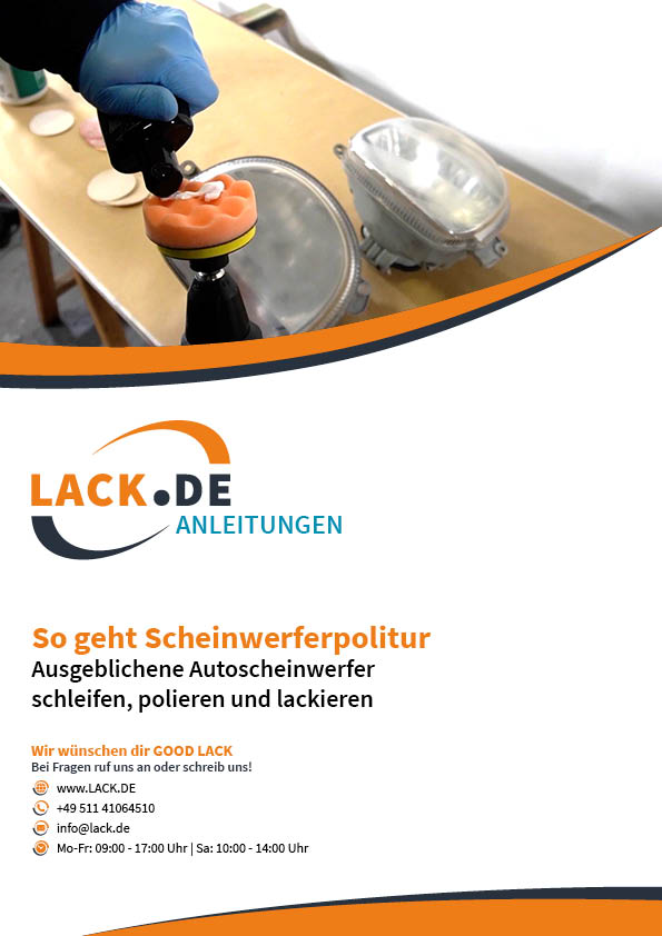 Scheinwerfer polieren und lackieren Anleitung Download