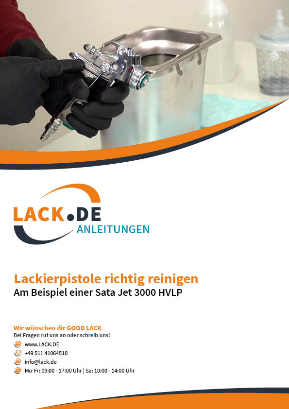 Lackierpistole richtig reinigen Anleitung