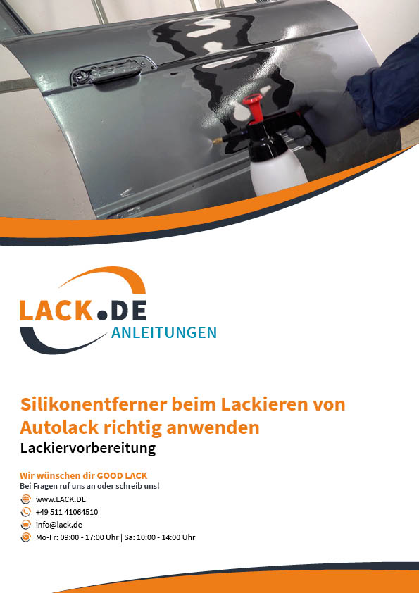 Silikonentferner beim Lackieren von Autolack richtig anwenden 