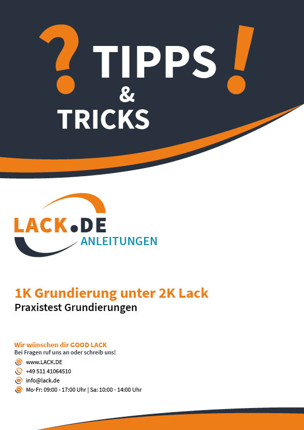 1K Grundierung unter 2K Lack