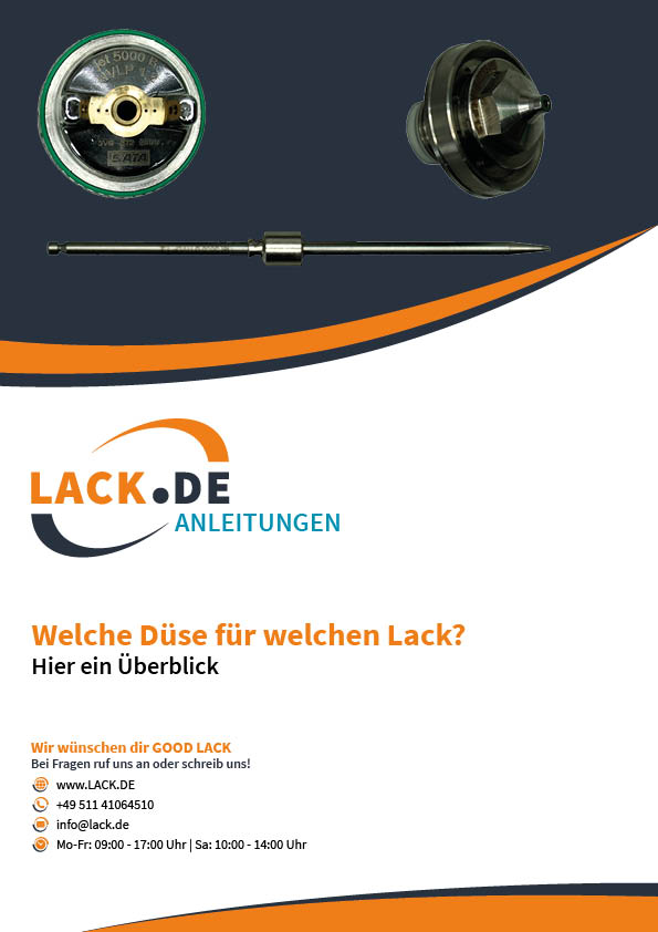 Welche Düse für welchen Lack