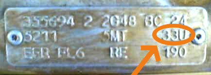 Daewoo Farbplakette